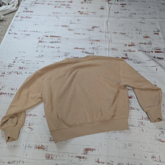 Air Jordan Cropped Fleece Crew Neck Pullover Sweatshirt - Picture 5 of 9